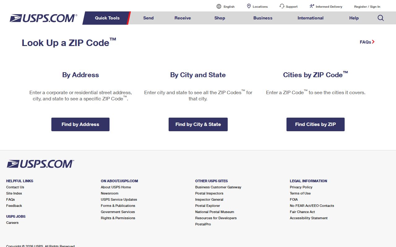 USPS ZIP Code Lookup for a Bainbridge Island 98110 address